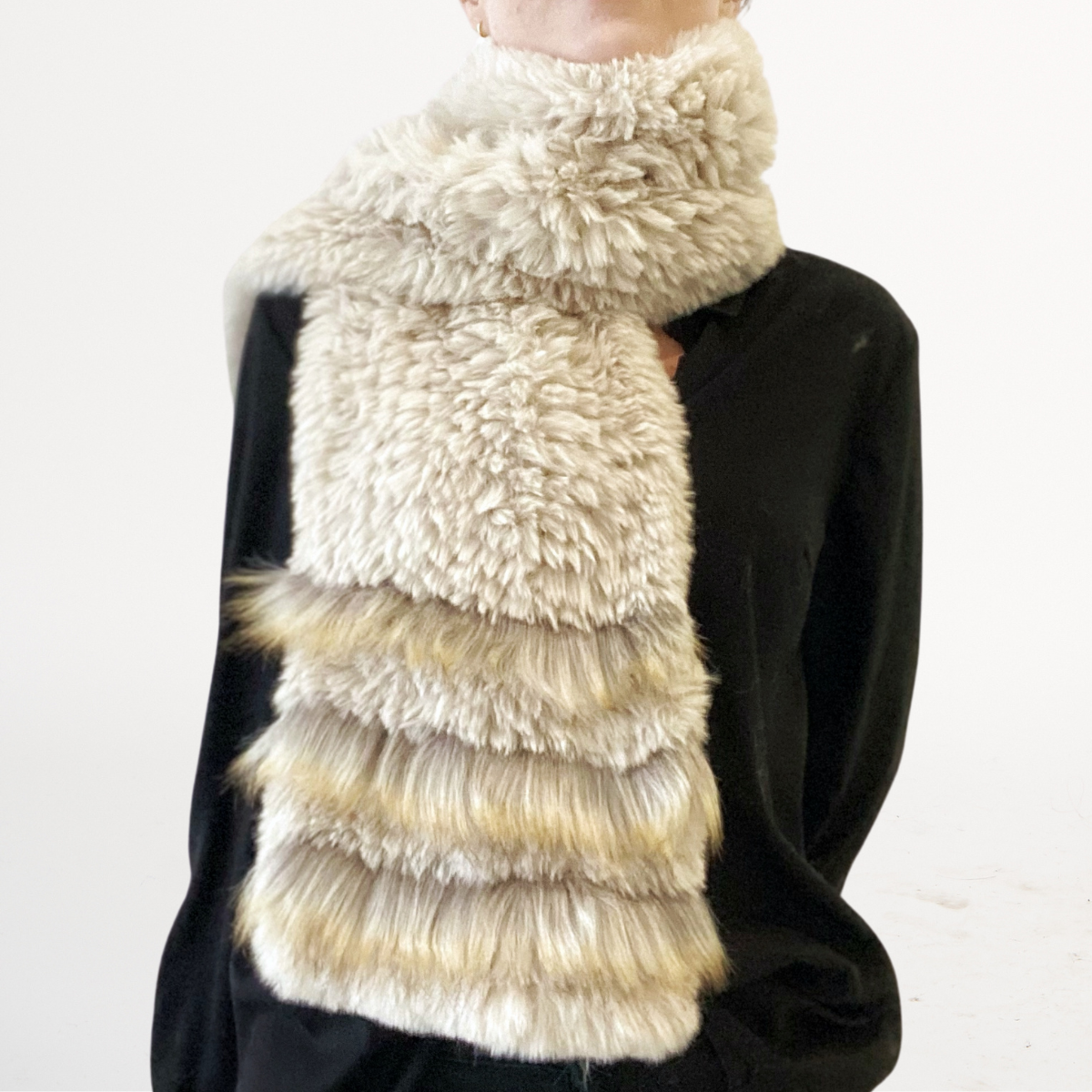 Fur Trim Scarf