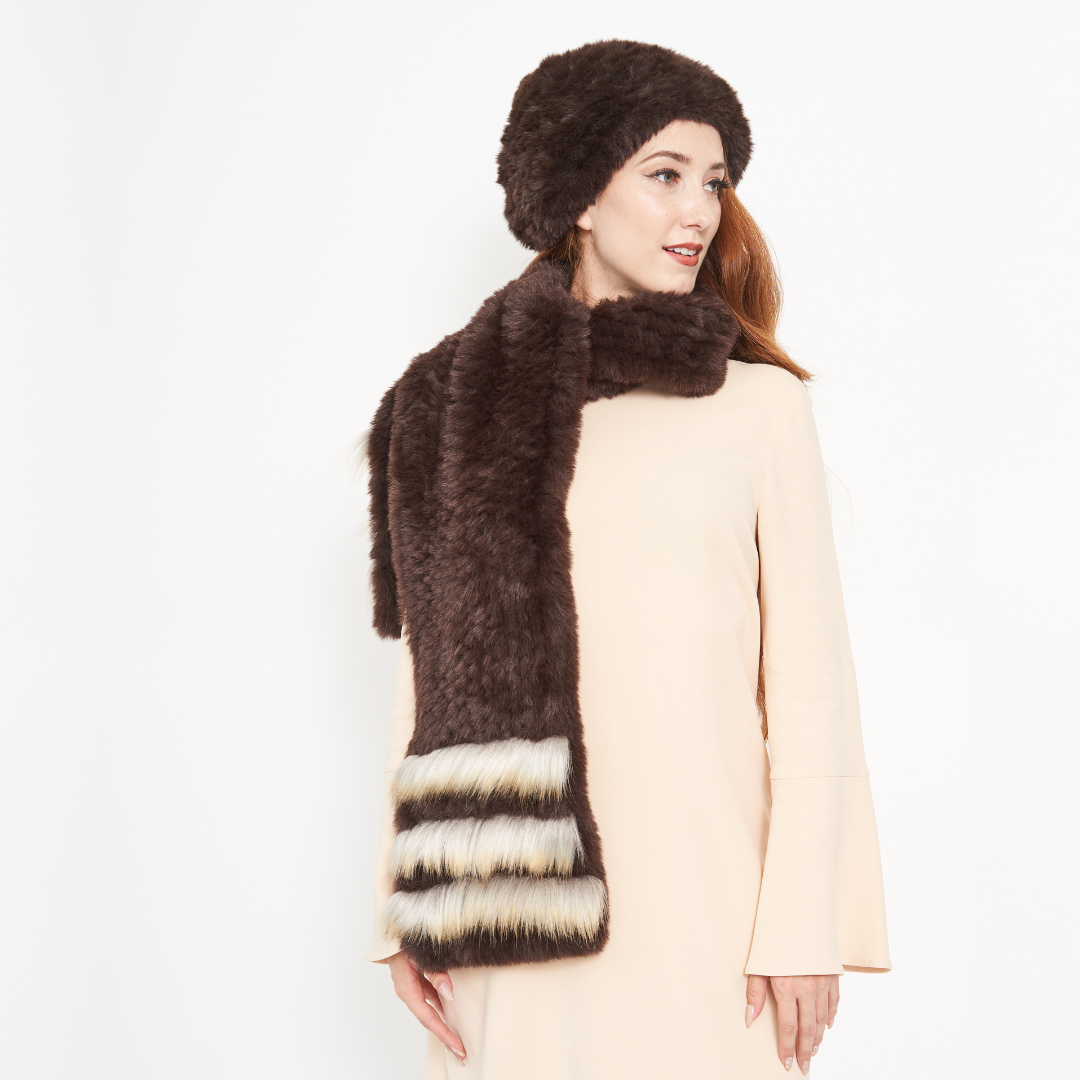 Fur Trim Scarf